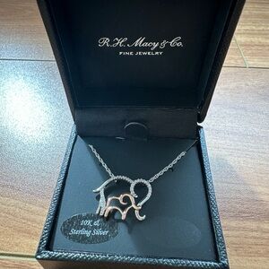 R.H. Macy & Co. Sterling Silver Elephant Necklace